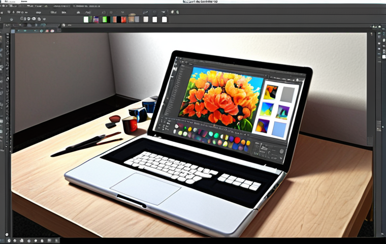 **
"A digital artist's workspace. Clip Studio Paint is open on a large display, showcasing a vibrant illustration with custom brushes and textures resembling traditional media like oil paint and charcoal. Palettes are neatly organized, and a graphics tablet is positioned for comfortable drawing. The overall atmosphere is creative and productive."
**