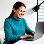 **

"A woman, professional photographer, organizing a digital photo archive using cloud backup software on a laptop. She is smiling slightly, wearing a modest sweater and jeans in a bright, modern home office. External hard drives are visible in the background. Safe for work, appropriate content, fully clothed, professional, perfect anatomy, correct proportions, well-formed hands, natural pose, family-friendly."

**
